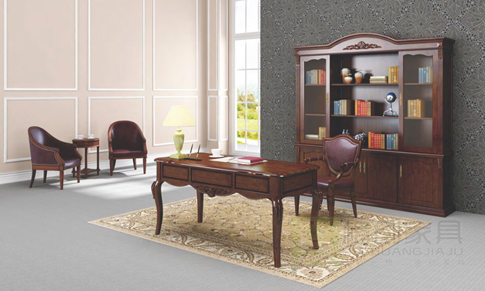 實木大班臺-法式風格