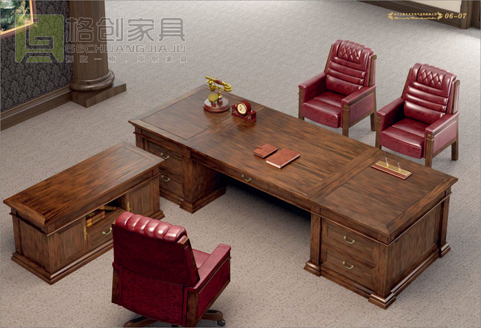 實木大班臺-歐式風格