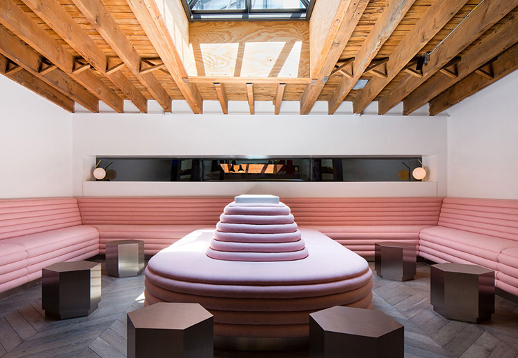 辦公室沙發擺放效果圖