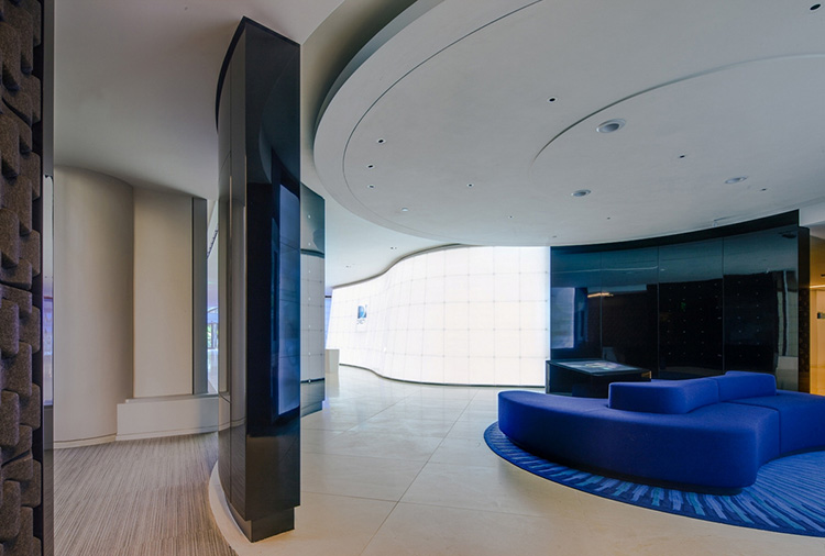 辦公室沙發擺放效果圖